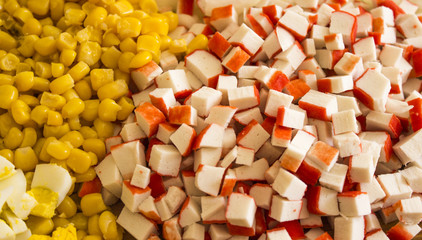 Crab sticks and corn © vlady1984