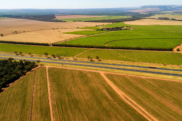 Obraz premium Aerial View of Rural Area in Brazil