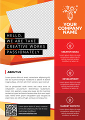 Professional creative business A4 flyer template