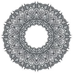 Round Frame Mandala Embroidery Legacy Pattern