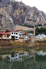 Fototapeta na wymiar Ottoman Houses in Amasya
