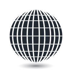 Globe earth vector icons isolated on white background 
