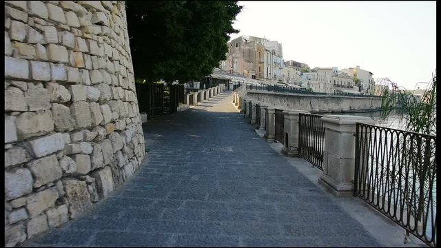 Promenade Italy, Ortigia Island seafront