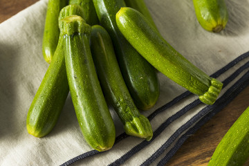 Raw Green Organic Baby Zucchini