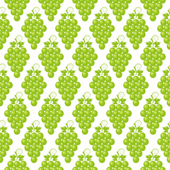 Seamless pattern with bunch of grapes. vector.