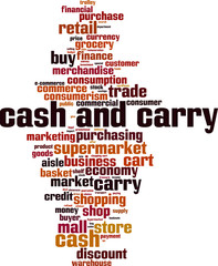 Cash & carry word cloud
