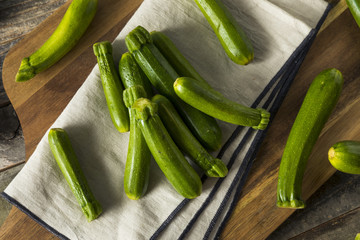 Raw Green Organic Baby Zucchini