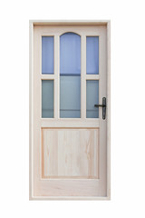 Door With Glass Isolated