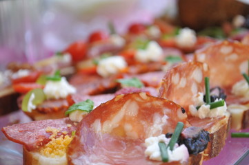 Food arrangement for party