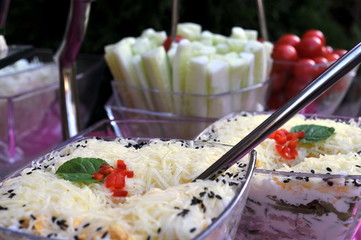 Food arrangement for party