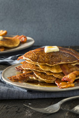 Homeade Sweet Bacon Pancakes