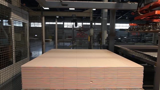 Print patterned ceramic tile, pattern on ceramic tiles. Industrial interior, indors, time laps