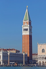 Fototapeta na wymiar San Marco Campanile Venice Italy