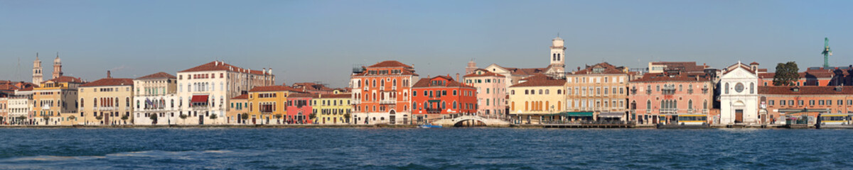 Fototapeta na wymiar Venice Cityscape Long Panorama