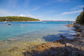 Fototapeta premium Küsten am Kap Kamenjak, Premantura, Istrien, Kroatien