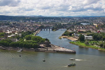 Fototapeta premium Kącik niemiecki w Koblencji