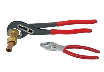 pliers with red handle