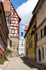 Rothenburg ob der Tauber Fachwerkhaus gasse Fachwerkgasse