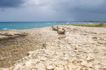 Devil's Bridge bay - Caribbean tropical sea - Antigua and Barbuda