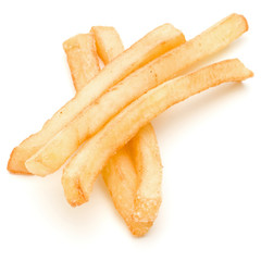 French Fried Potatoes isolated on white background