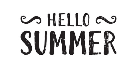 Fototapeta premium Hello summer inscription