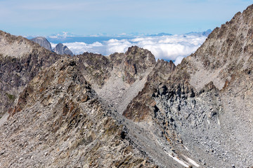 High mountain rocky landscape