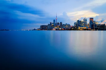 Foto op Canvas Blue Toronto, rustige stad © Brady