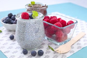 Chia- Pudding mit Beeren