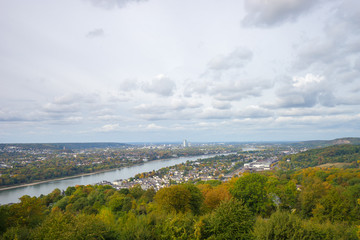 Fototapeta na wymiar Landscape view of Koenigswinter