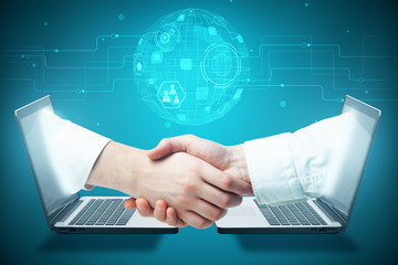 Global business and e-commerce concept