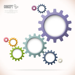 gear wheels business concept graphic
