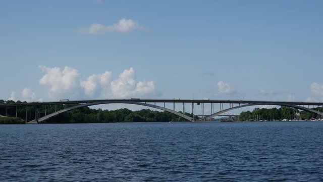 Vasterbron bridge in stockholm Sweden