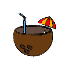 coconut cocktail icon