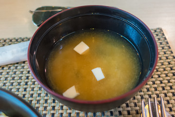 Eine japanisches Suppe in Thailand