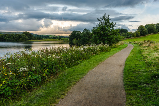 Lakeside path in Cumbria
