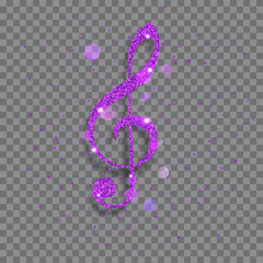 Big shiny treble clef