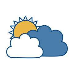 sun and clouds icon