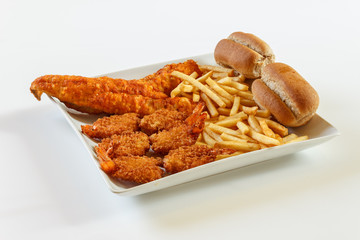 fried fish and shrimp
