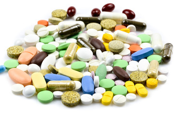 Pile of Pills and Capsules