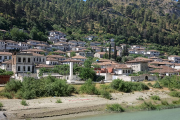 medieval Berat city view in Albania