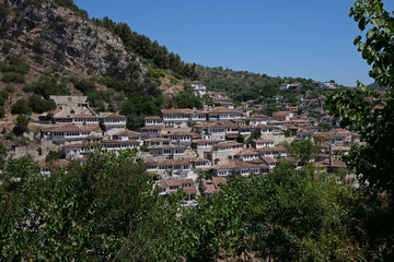 medieval Berat city view in Albania