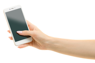 Phone in female hands