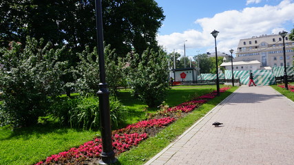 Naklejka premium Russia Moscow Parks and Roads