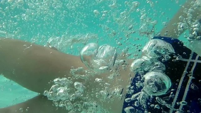 Boy jumping and diving in Swimming Pool -Slow Motion- Perfect for videos about: swimming, pools, summer fun, vacation, getaways, underwater footage, kids, beating the heat, and exercise.