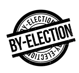 By-Election rubber stamp. Grunge design with dust scratches. Effects can be easily removed for a clean, crisp look. Color is easily changed.