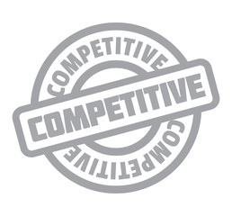 Competitive rubber stamp. Grunge design with dust scratches. Effects can be easily removed for a clean, crisp look. Color is easily changed.