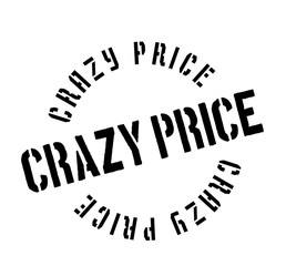 Crazy Price rubber stamp. Grunge design with dust scratches. Effects can be easily removed for a clean, crisp look. Color is easily changed.