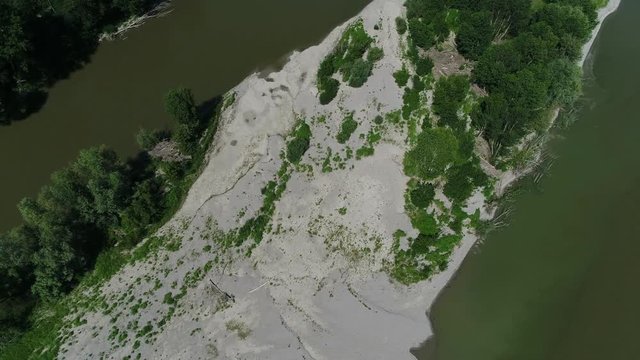 Sandbank Sand Insel Fluss HD Video