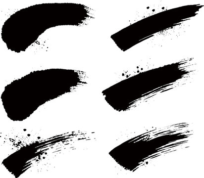 筆 流れ 波 勢い