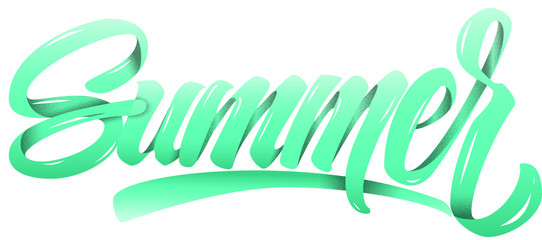Summer banner green